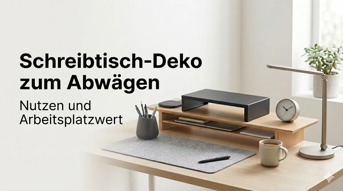 Schreibtisch-Deko-Accessoires, die für einen Arbeitsplatz praktisch und kaufenswert sind