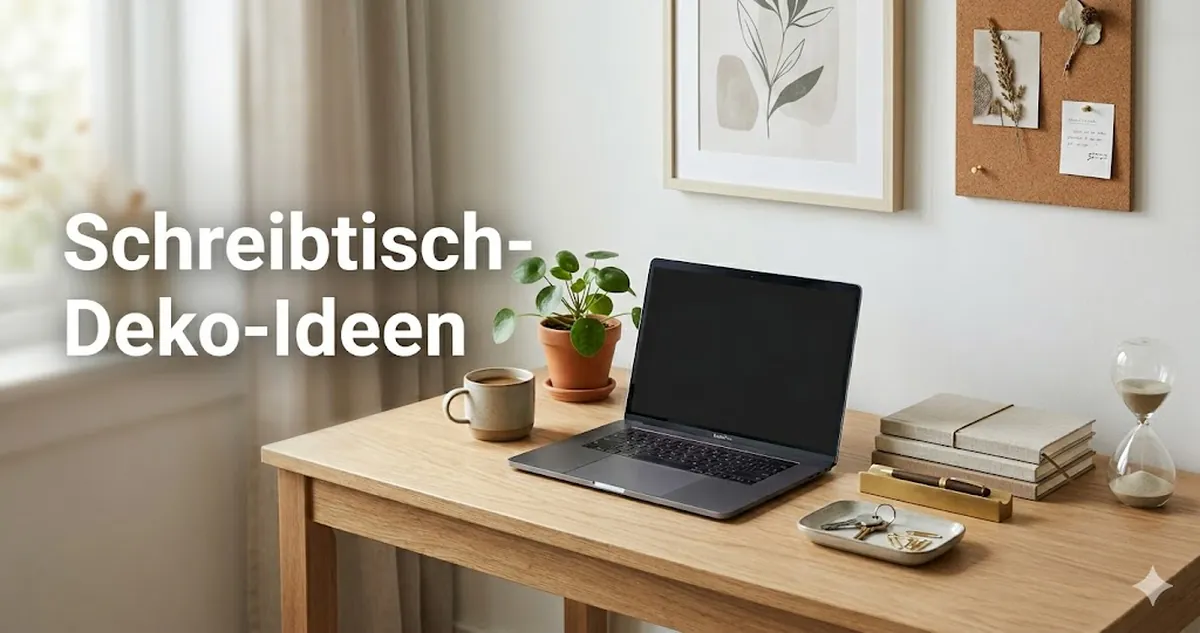Ideen für Schreibtisch-Deko-Accessoires auf einem sauberen und organisierten Arbeitsplatz