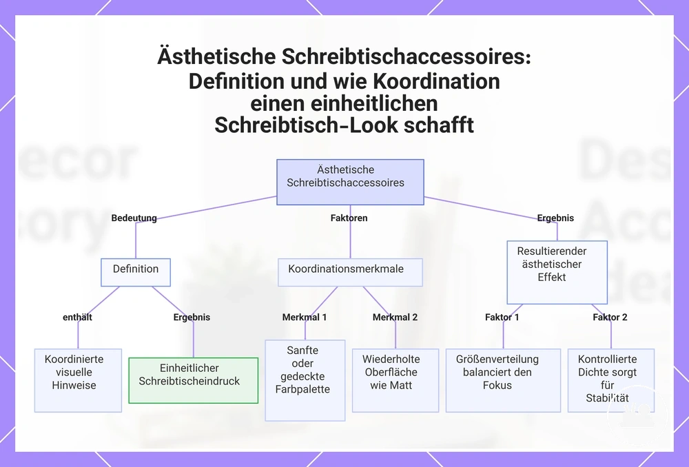 Ästhetische Schreibtischaccessoires: Definition und wie Koordination einen einheitlichen Schreibtisch-Look schafft