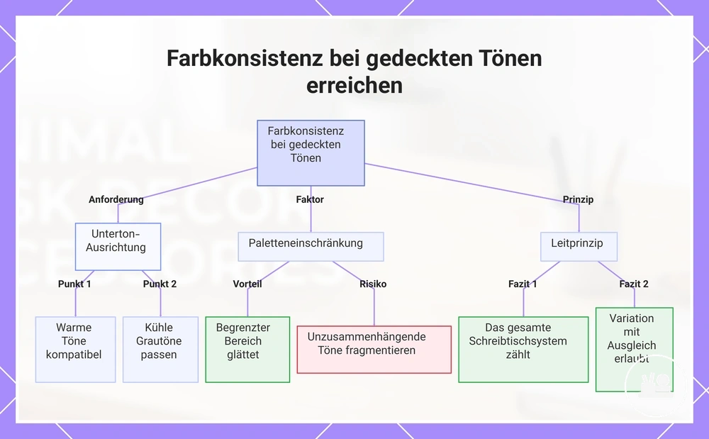Farbkonsistenz bei gedeckten Tönen erreichen