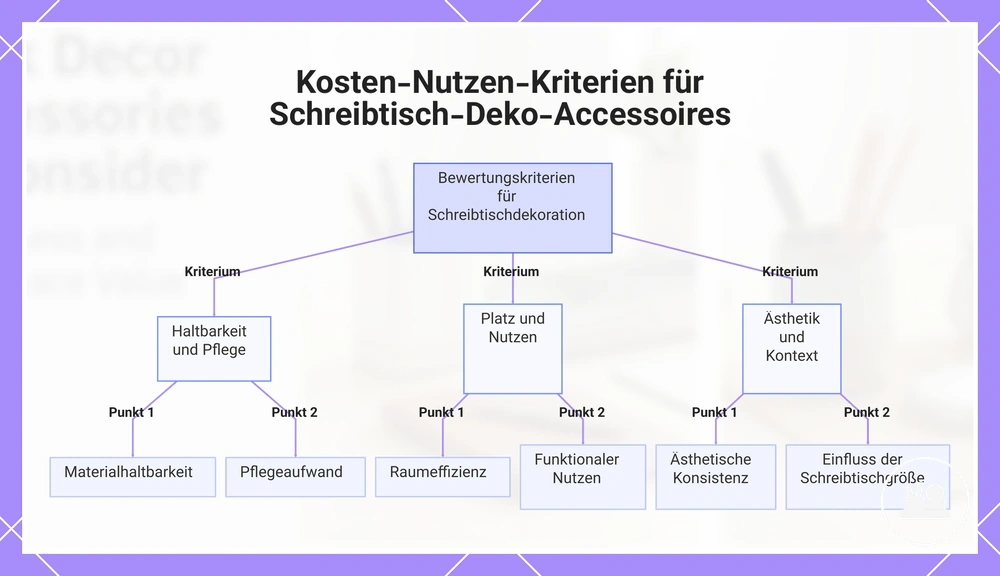 Kosten-Nutzen-Kriterien für Schreibtisch-Deko-Accessoires