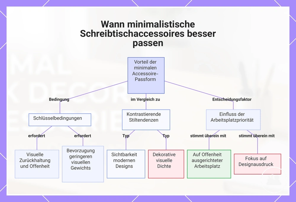 Wann minimalistische Schreibtischaccessoires besser passen