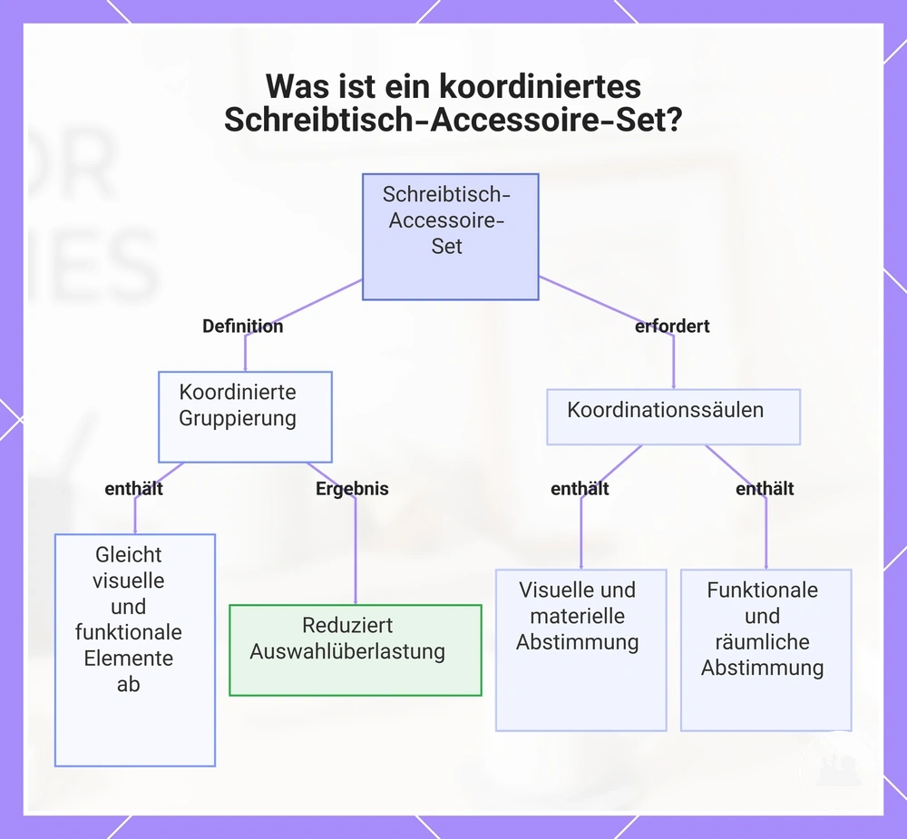 Was ist ein koordiniertes Schreibtisch-Accessoire-Set?