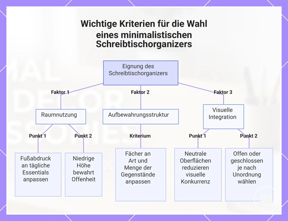 Wichtige Kriterien für die Wahl eines minimalistischen Schreibtischorganizers