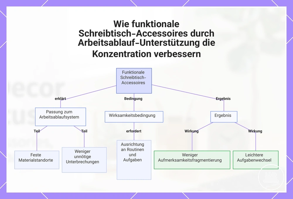 Wie funktionale Schreibtisch-Accessoires durch Arbeitsablauf-Unterstützung die Konzentration verbessern