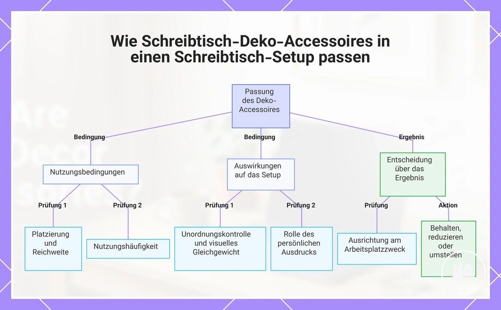 Wie Schreibtisch-Deko-Accessoires in einen Schreibtisch-Setup passen