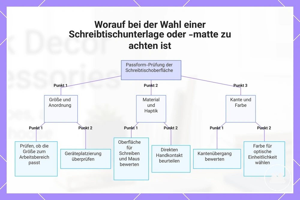 Worauf bei der Wahl einer Schreibtischunterlage oder -matte zu achten ist