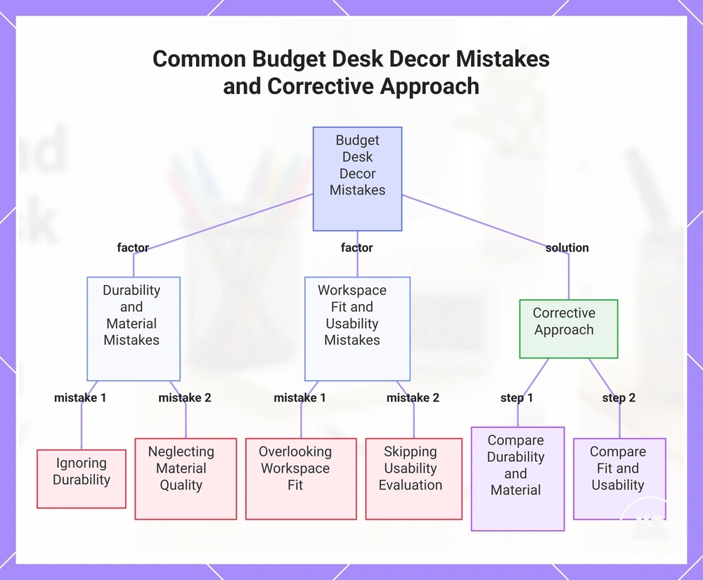 Common Budget Desk Decor Mistakes and Corrective Approach