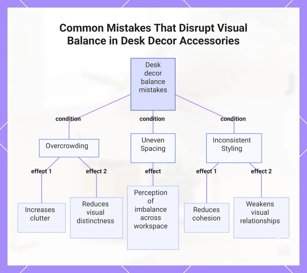 Common Mistakes That Disrupt Visual Balance in Desk Decor Accessories