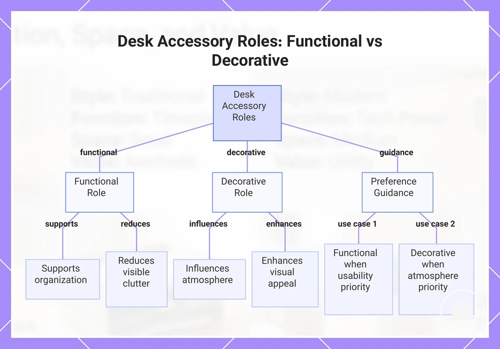 Desk Accessory Roles: Functional vs Decorative