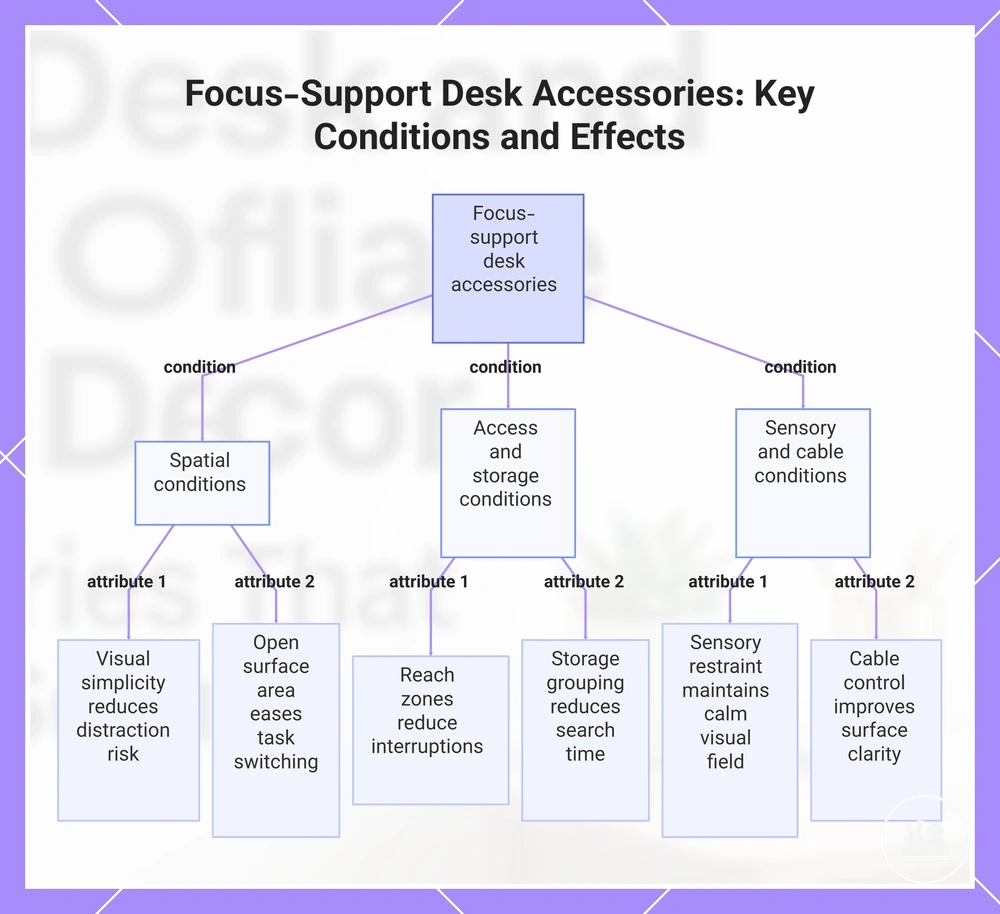 Focus-Support Desk Accessories: Key Conditions and Effects