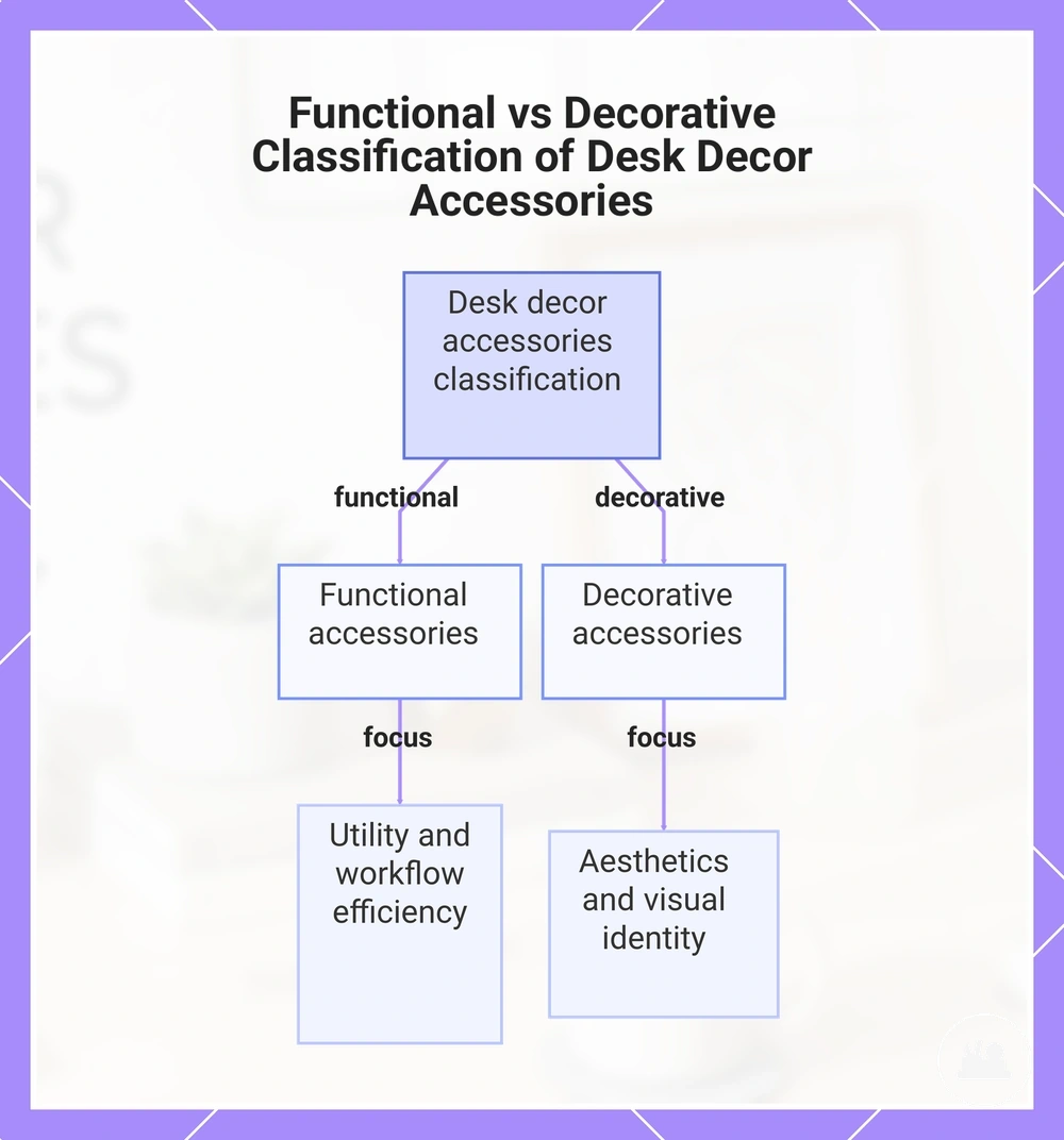 Functional vs Decorative Classification of Desk Decor Accessories