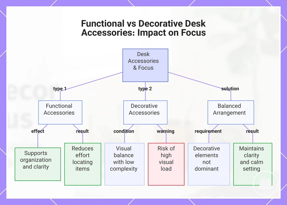 Functional vs Decorative Desk Accessories: Impact on Focus