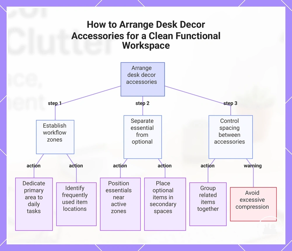 How to Arrange Desk Decor Accessories for a Clean Functional Workspace