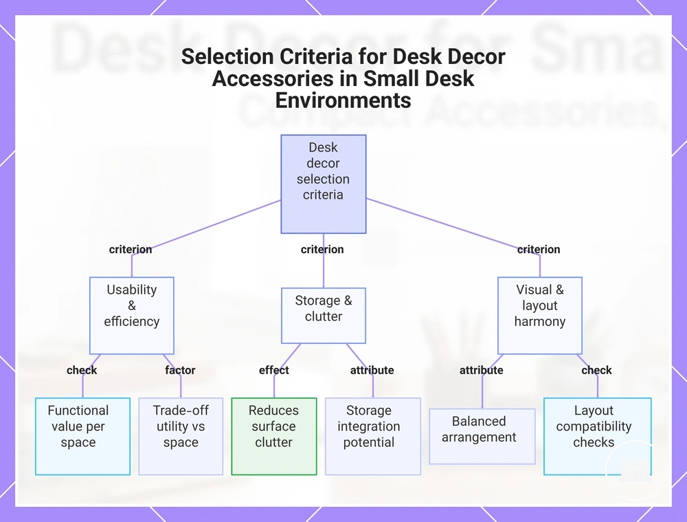 Selection Criteria for Desk Decor Accessories in Small Desk Environments
