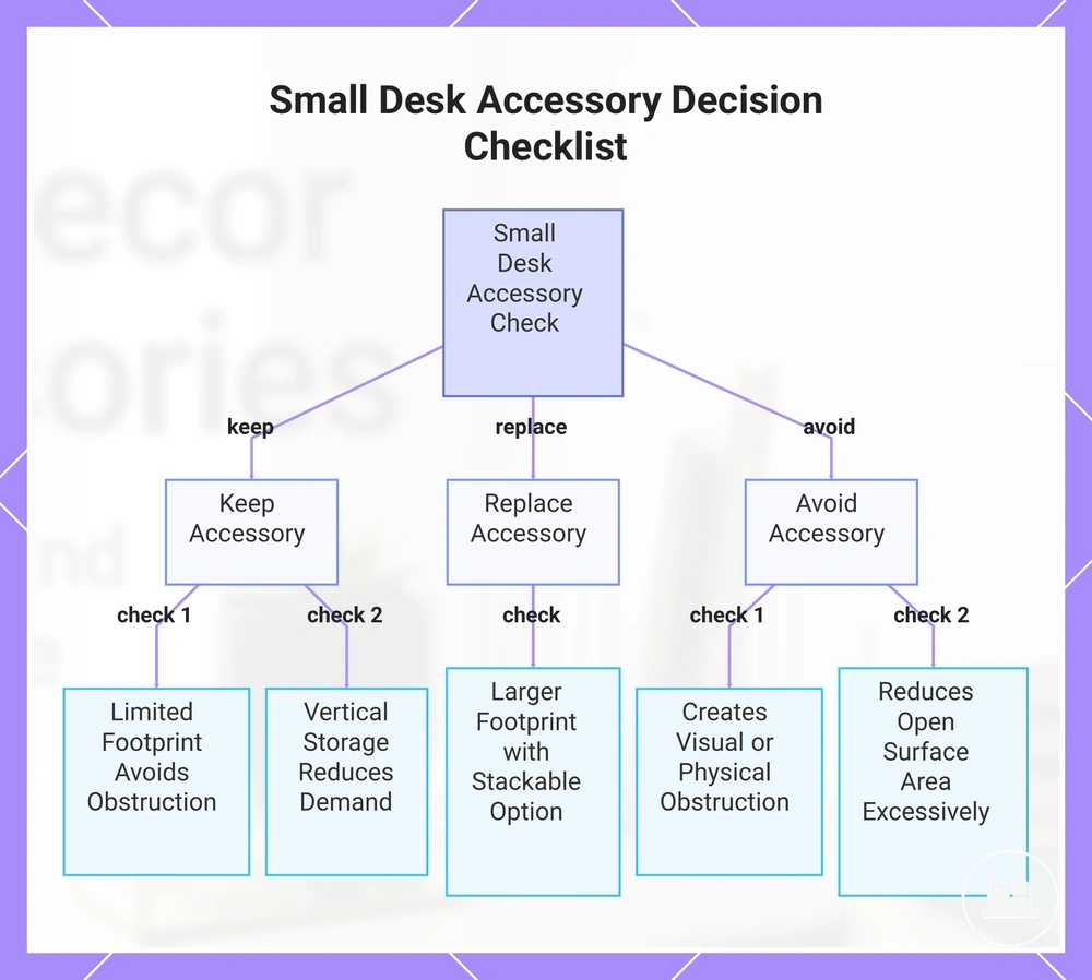 Small Desk Accessory Decision Checklist