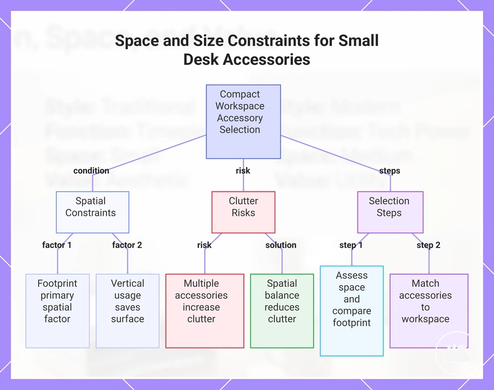 Space and Size Constraints for Small Desk Accessories