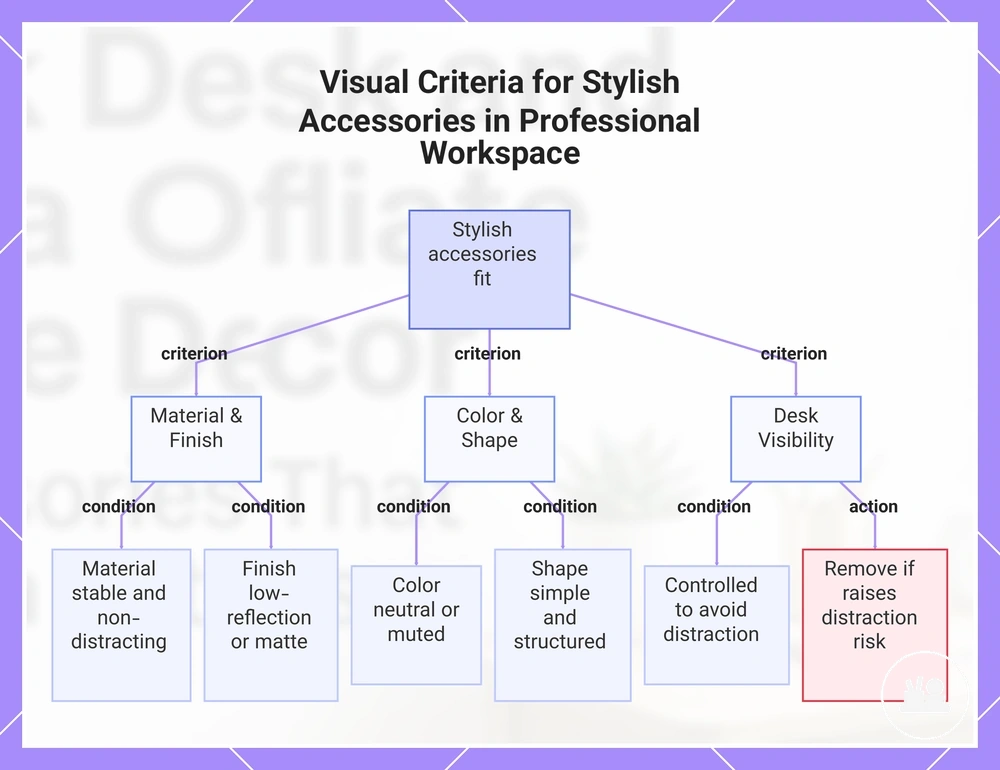 Visual Criteria for Stylish Accessories in Professional Workspace