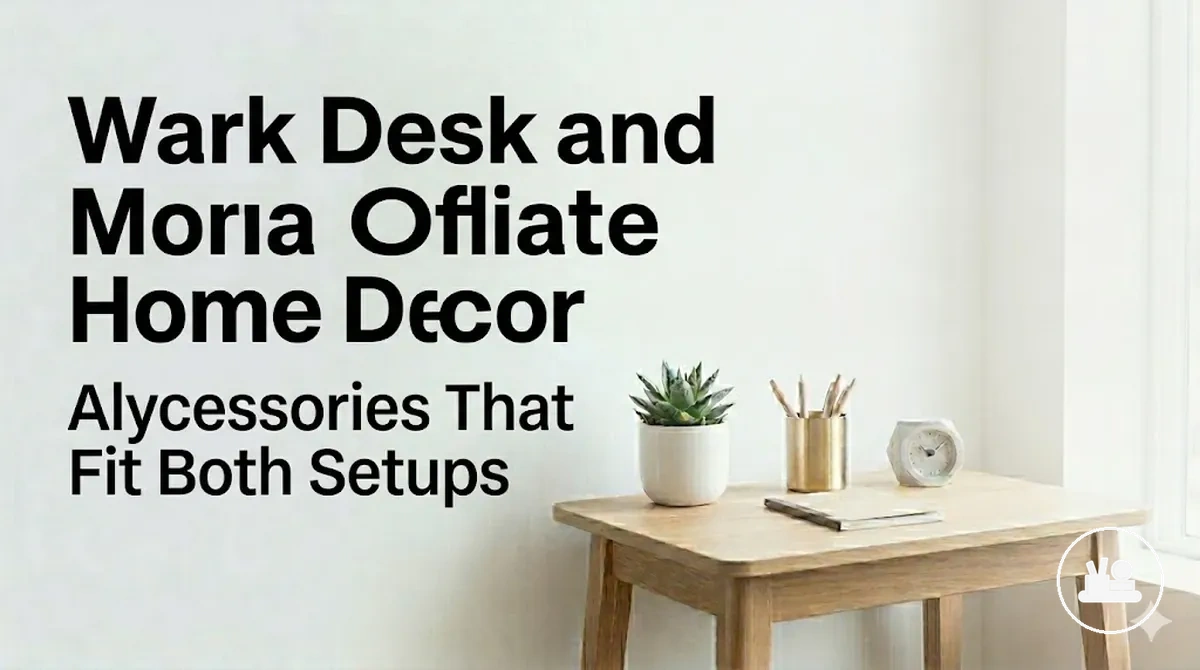 Desk decor accessories suited for a work desk and home office setup