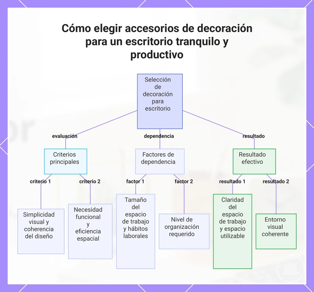 Cómo elegir accesorios de decoración para un escritorio tranquilo y productivo