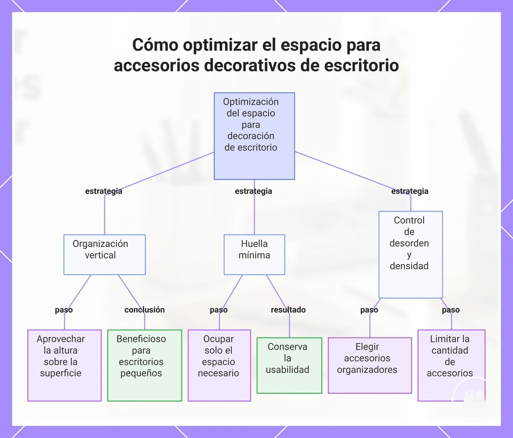 Cómo optimizar el espacio para accesorios decorativos de escritorio