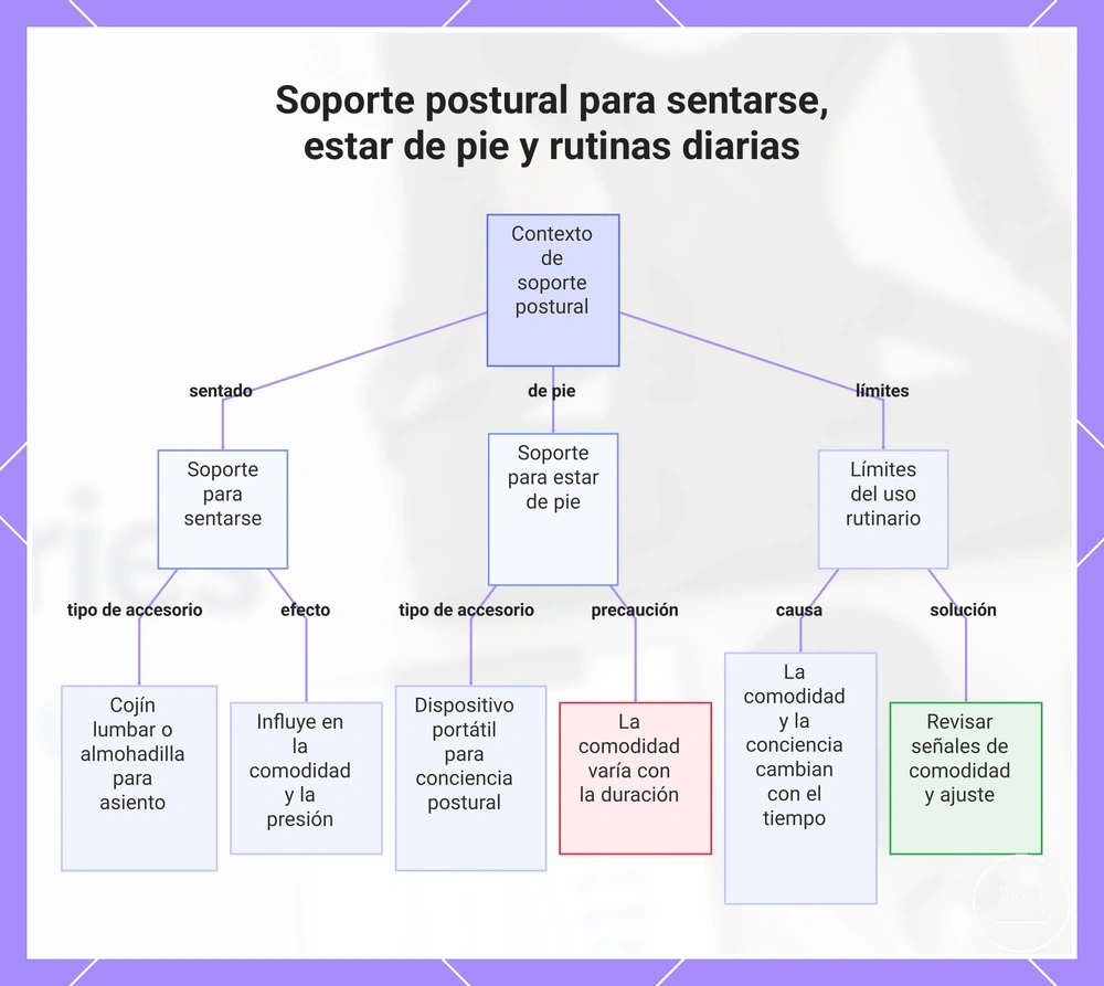 Resumen de soportes, cargadores y complementos funcionales