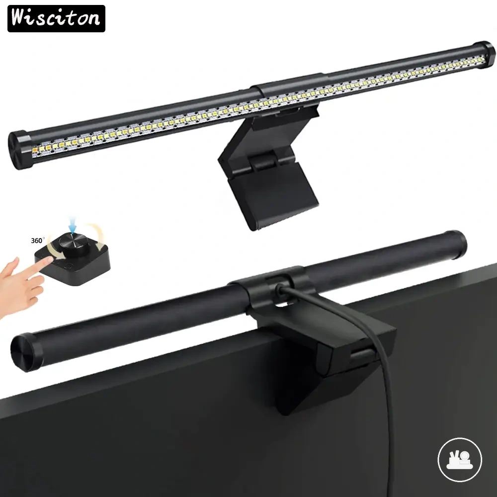 Barre lumineuse LED pour écran, éclairage de bureau informatique et lecture