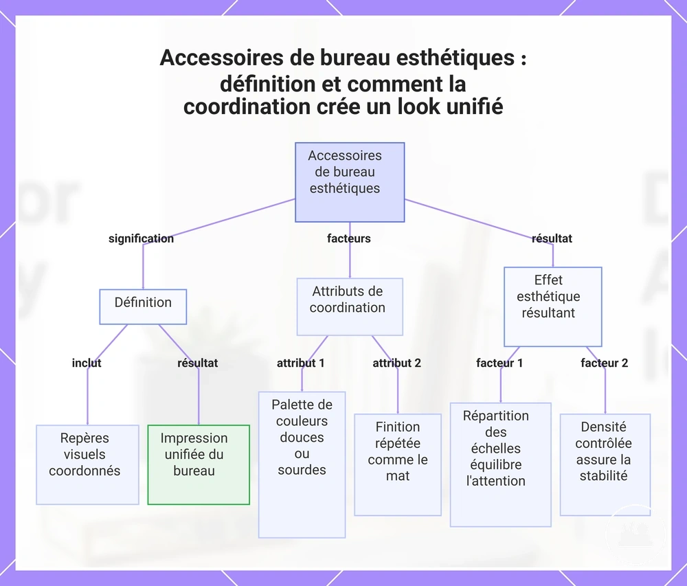 Accessoires de bureau esthétiques : définition et comment la coordination crée un look unifié