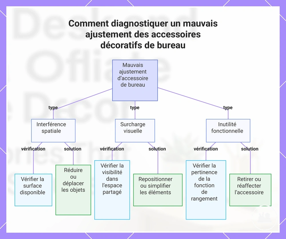 Comment diagnostiquer un mauvais ajustement des accessoires décoratifs de bureau
