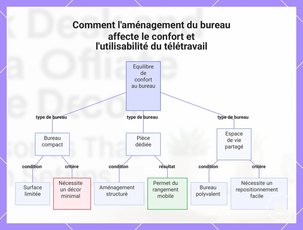 Comment l'aménagement du bureau affecte le confort et l'utilisabilité du télétravail