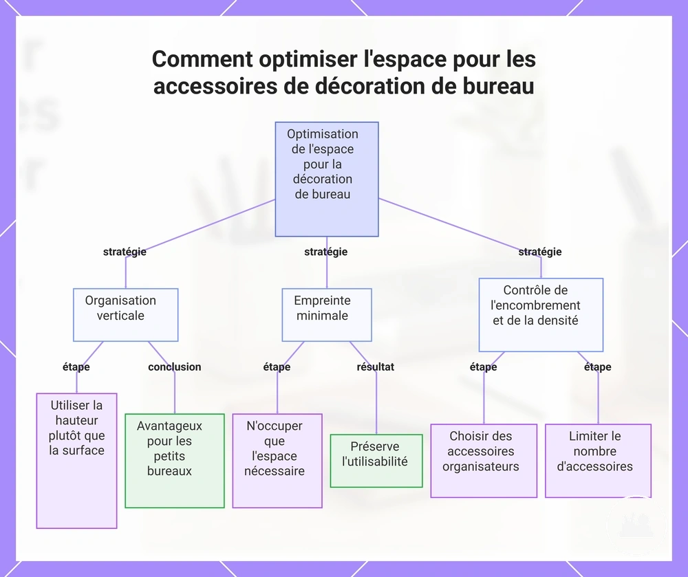 Comment optimiser l'espace pour les accessoires de décoration de bureau