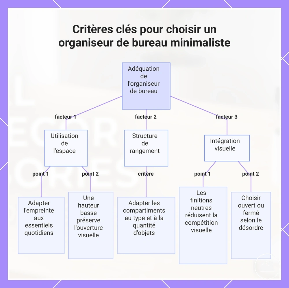 Critères clés pour choisir un organiseur de bureau minimaliste
