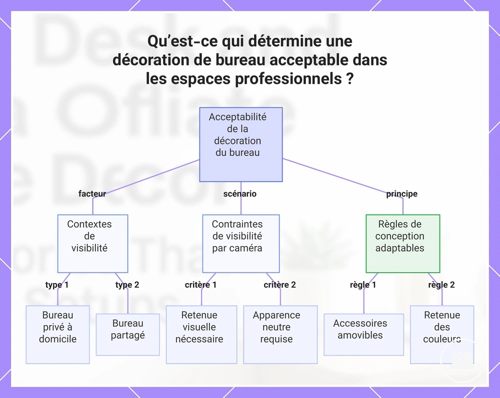 Qu’est-ce qui détermine une décoration de bureau acceptable dans les espaces professionnels ?