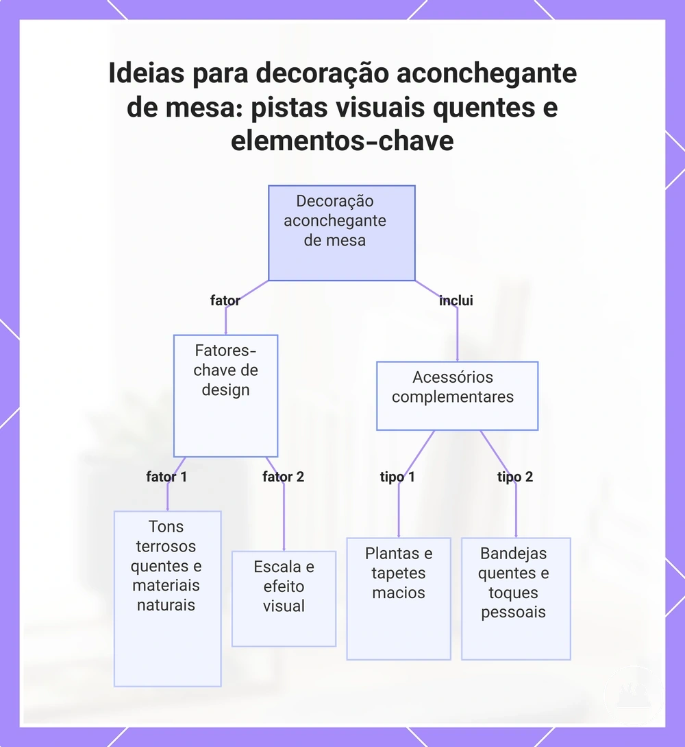 Ideias para decoração aconchegante de mesa: pistas visuais quentes e elementos-chave