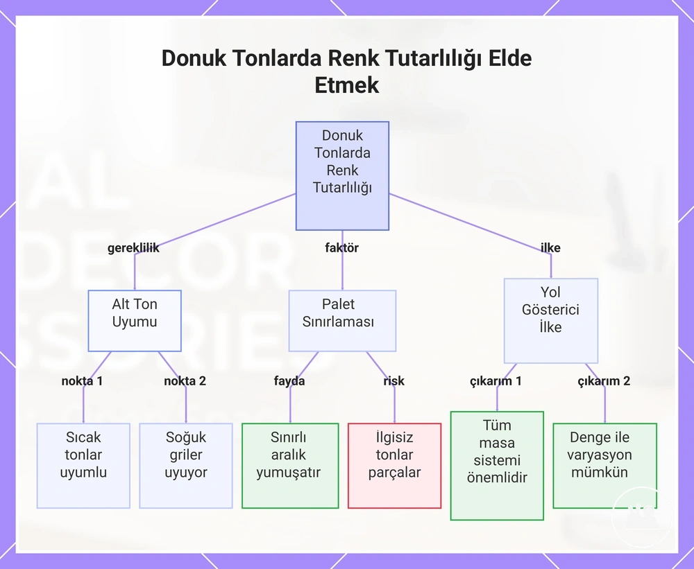 Donuk Tonlarda Renk Tutarlılığı Elde Etmek