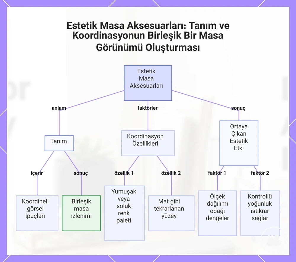 Estetik Masa Aksesuarları: Tanım ve Koordinasyonun Birleşik Bir Masa Görünümü Oluşturması
