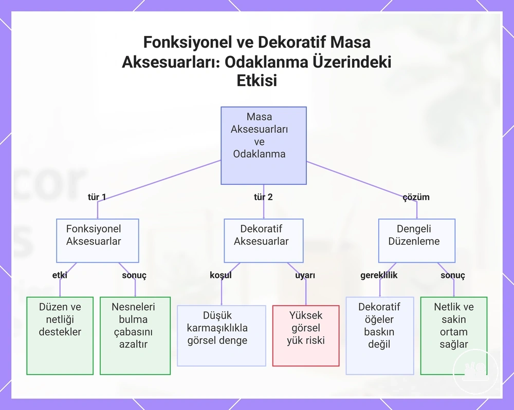 Fonksiyonel ve Dekoratif Masa Aksesuarları: Odaklanma Üzerindeki Etkisi
