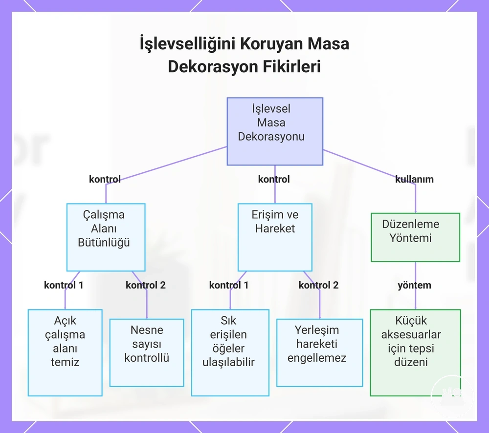 İşlevselliğini Koruyan Masa Dekorasyon Fikirleri