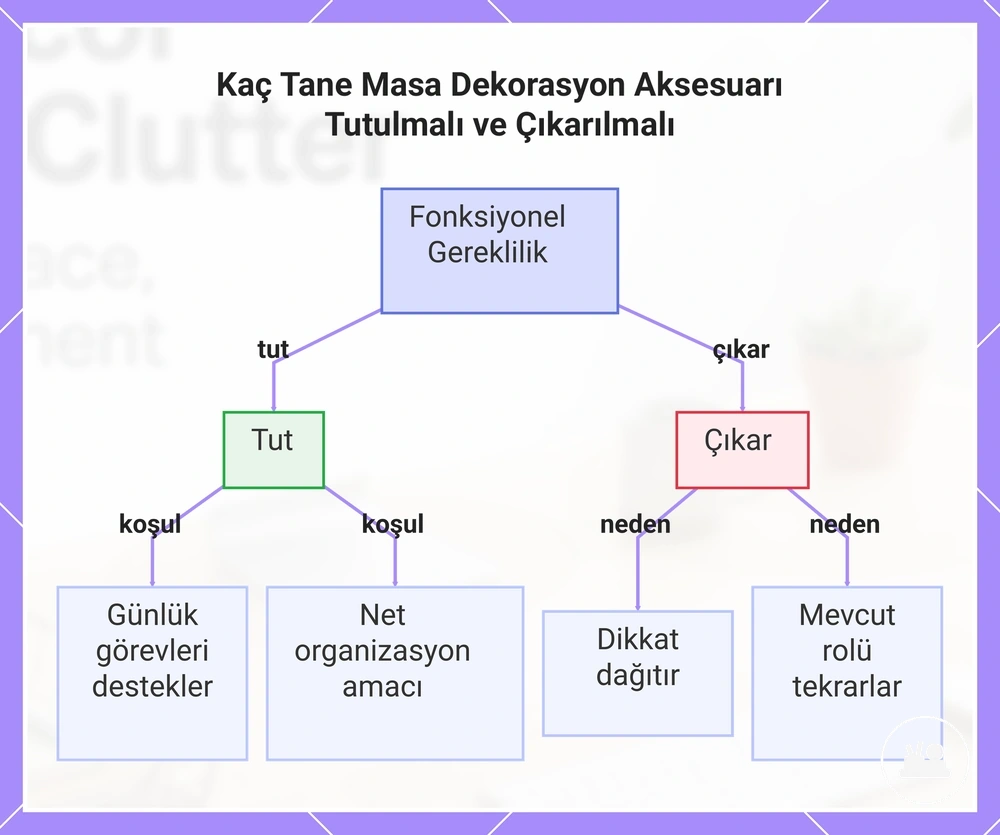 Kaç Tane Masa Dekorasyon Aksesuarı Tutulmalı ve Çıkarılmalı