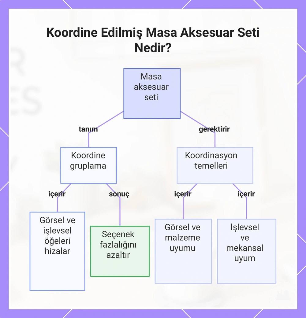Koordine Edilmiş Masa Aksesuar Seti Nedir?