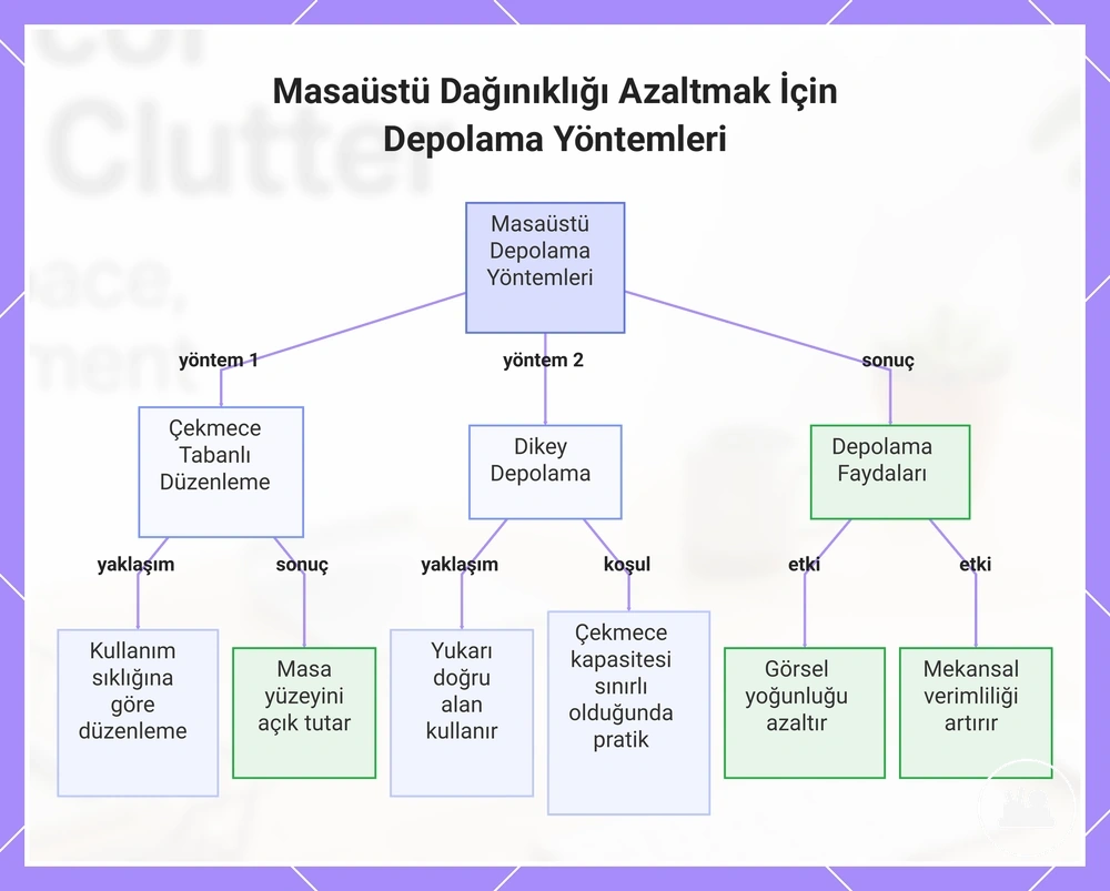 Masaüstü Dağınıklığı Azaltmak İçin Depolama Yöntemleri