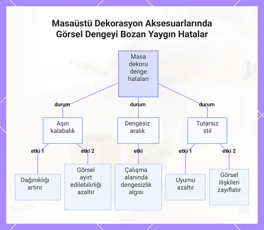 Masaüstü Dekorasyon Aksesuarlarında Görsel Dengeyi Bozan Yaygın Hatalar