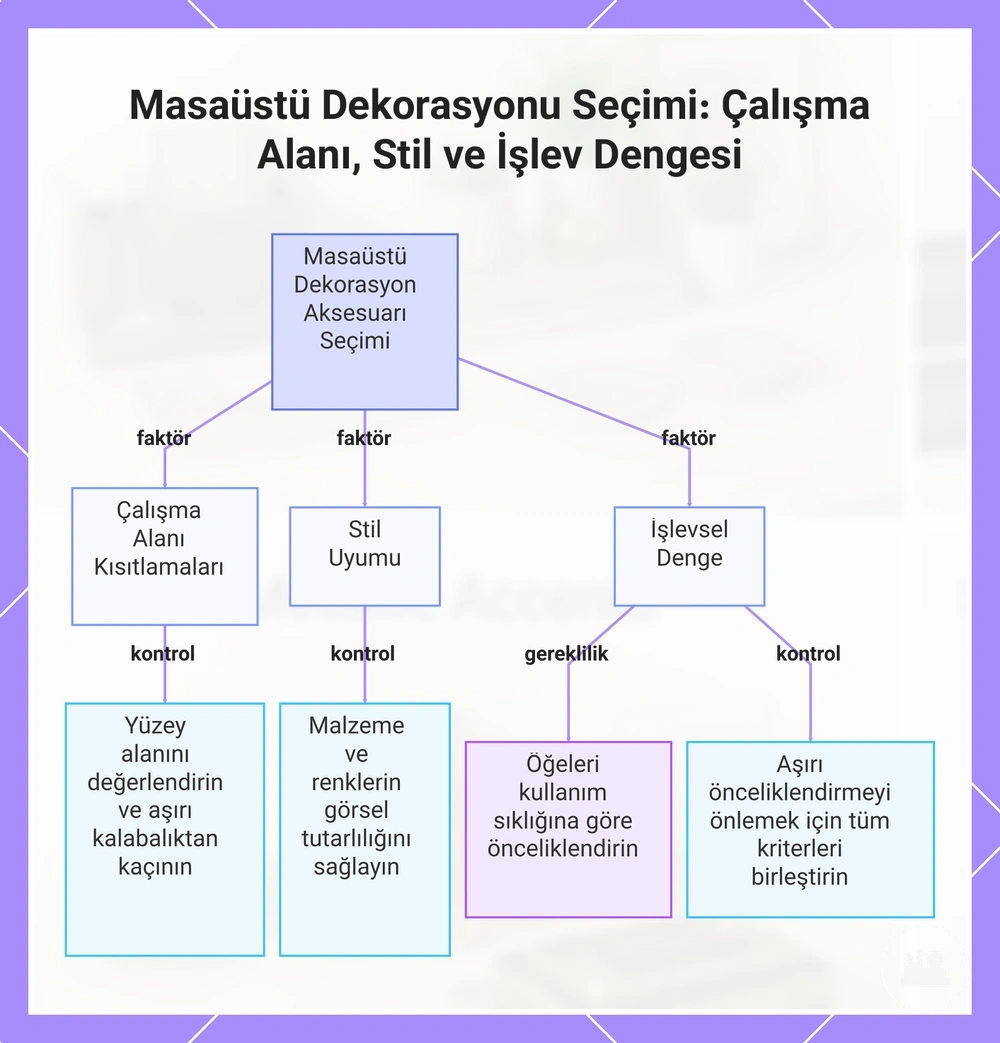 Masaüstü Dekorasyonu Seçimi: Çalışma Alanı, Stil ve İşlev Dengesi