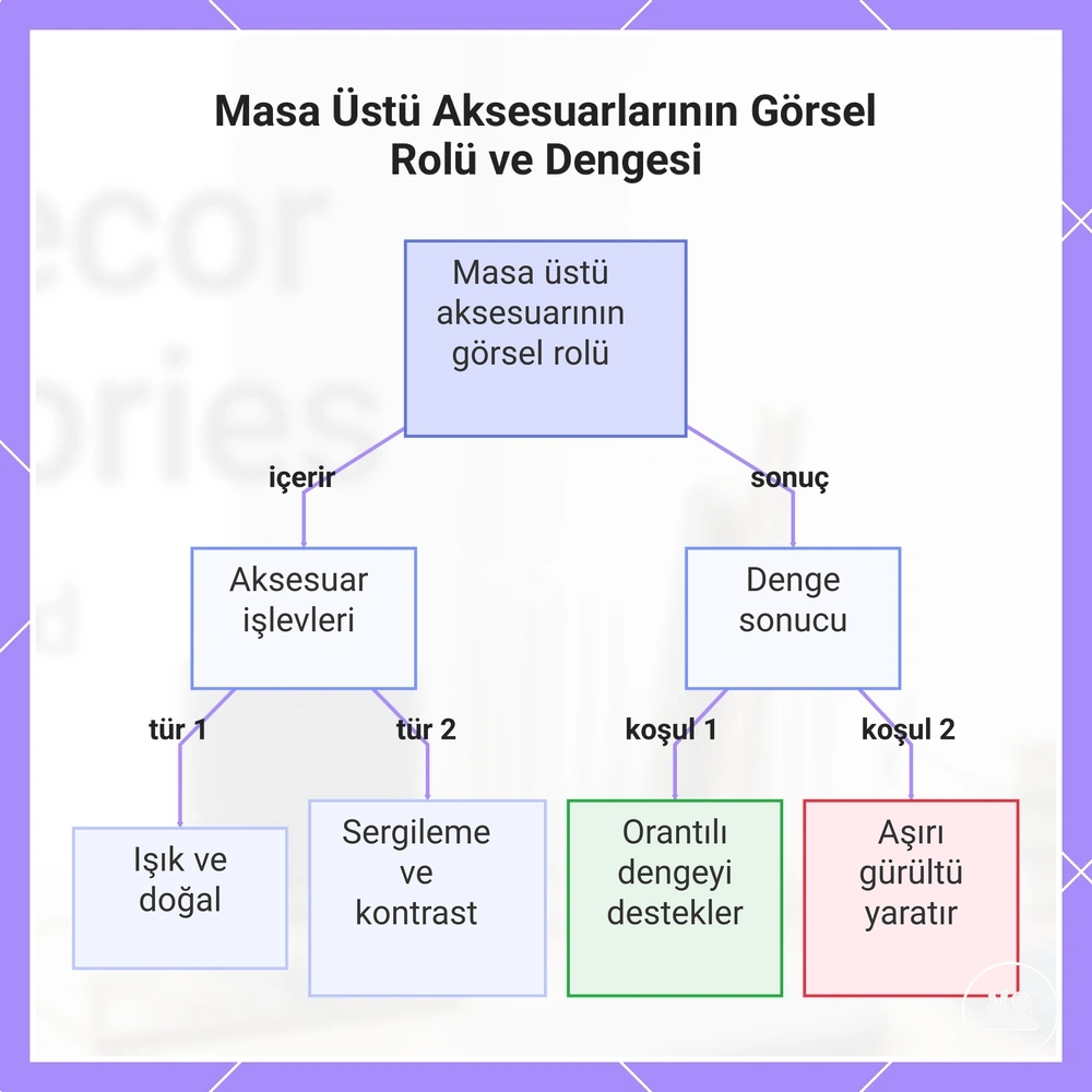 Masa Üstü Aksesuarlarının Görsel Rolü ve Dengesi
