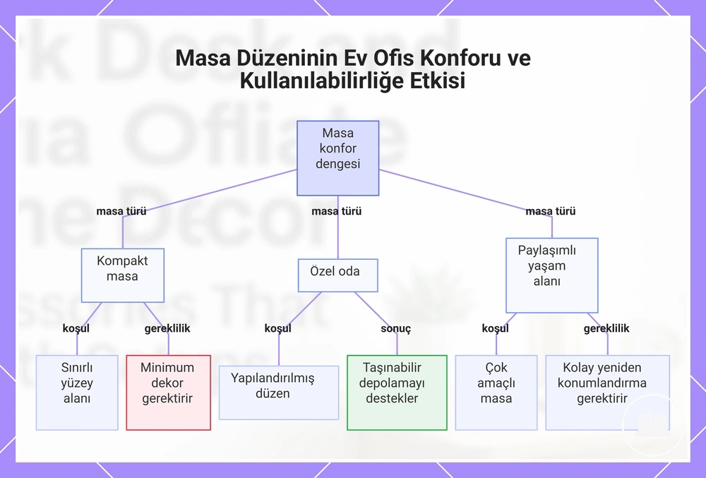 Masa Düzeninin Ev Ofis Konforu ve Kullanılabilirliğe Etkisi