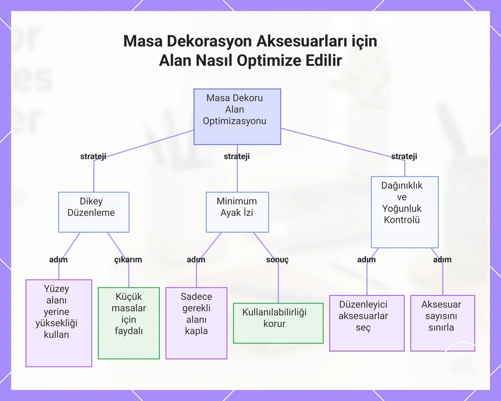Masa Dekorasyon Aksesuarları için Alan Nasıl Optimize Edilir