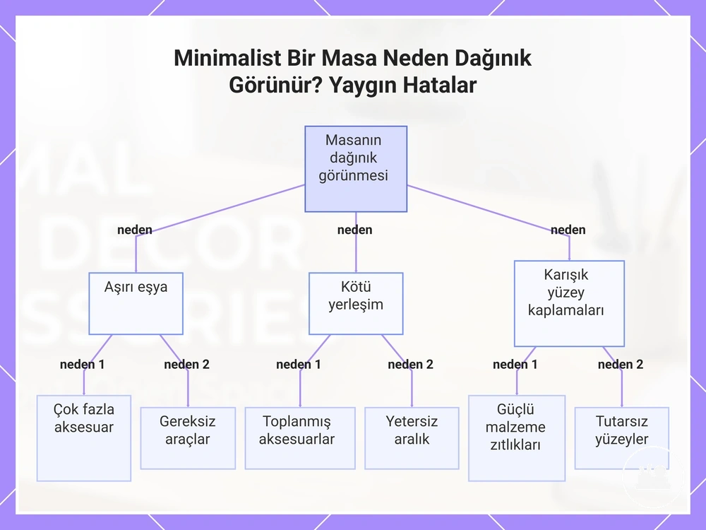Minimalist Bir Masa Neden Dağınık Görünür? Yaygın Hatalar