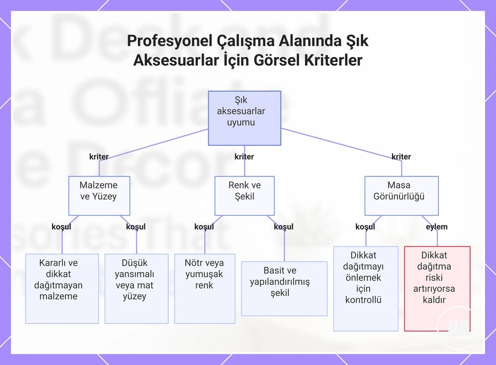 Profesyonel Çalışma Alanında Şık Aksesuarlar İçin Görsel Kriterler