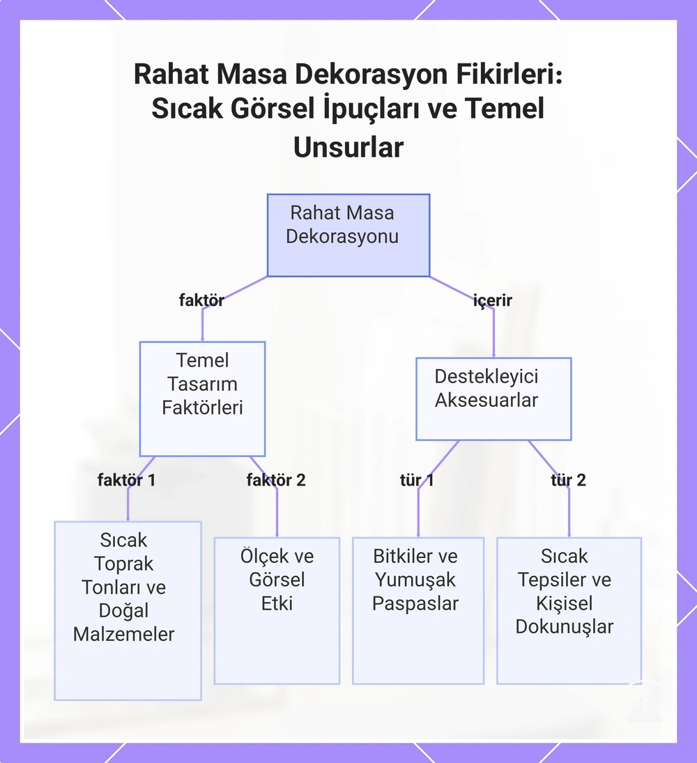 Rahat Masa Dekorasyon Fikirleri: Sıcak Görsel İpuçları ve Temel Unsurlar