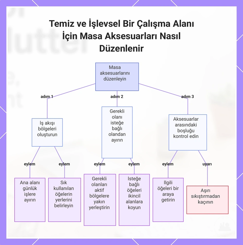 Temiz ve İşlevsel Bir Çalışma Alanı İçin Masa Aksesuarları Nasıl Düzenlenir
